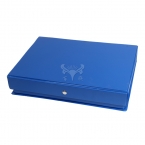 旭帆2寸塑料带夹档案盒A515P 蓝色-3