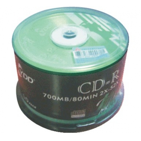 YDD 一次性刻录光碟CD-R 50片筒装