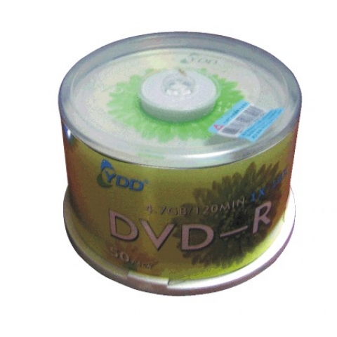 YDD 一次性刻录光碟DVD-R 50片筒装