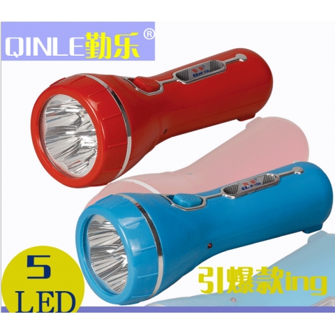 勤乐LED充电式手电筒QLED-105/久量LED-9066   5灯