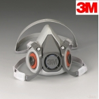 3M 6100 半面型防护面罩(小号)呼吸防护脸罩-2