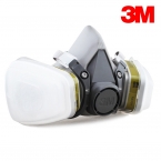 3M 6100 半面型防护面罩(小号)呼吸防护脸罩-1