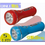 勤乐LED充电式手电筒QLED-105/久量LED-9066   5灯-1