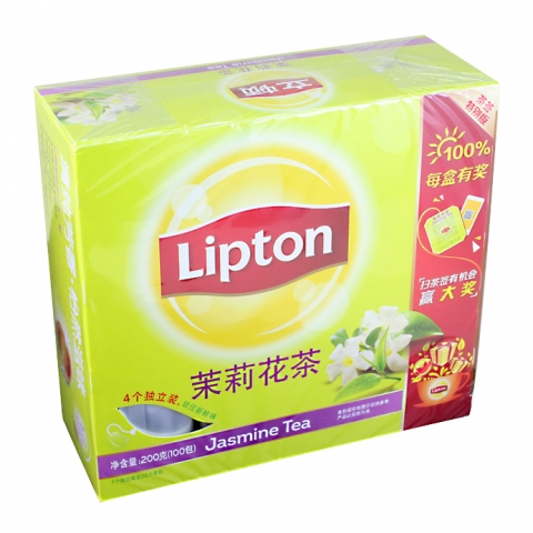 立顿茶包 茉莉花茶S100 (2g*100包)/盒