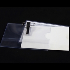 PVC透明 工作卡套（配别针）  横式-1