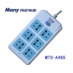 玛尼排插六位一开MTS-A465国标1.8m-3