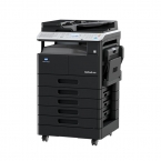 柯尼卡美能达B266黑白复印机（主机+双面自动送稿器+网卡+双面器+张二纸盒+工作台）（双纸盒版）-2