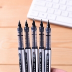 得力S656签字笔(黑）12支装-2