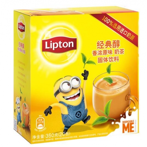 立顿醇香浓原味奶茶20包 350g-6