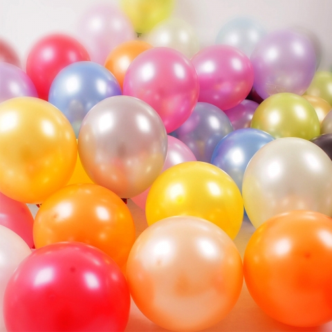 彩色/单色气球 约90个-6