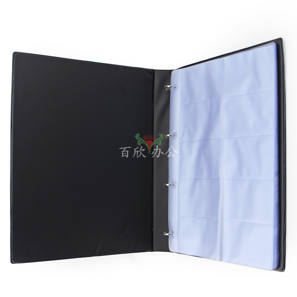 旭帆商务活页名片册XF600 600卡 二段十格 4孔D型夹-3