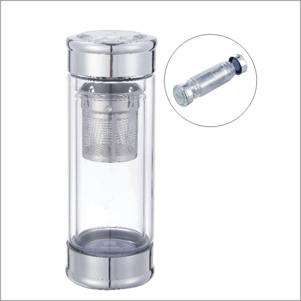 精致水晶双层口杯 直杯中号 8029B 300ml-1