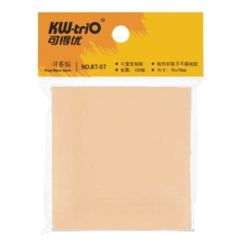kw-trio可得优KT-07 告示贴/报事贴可多贴便笺 76*76mm
