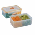 振兴牌 BX6123 带分格密封 保鲜盒 850ML-1