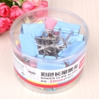 得力牌彩色长尾夹8553  32mm/24个-1