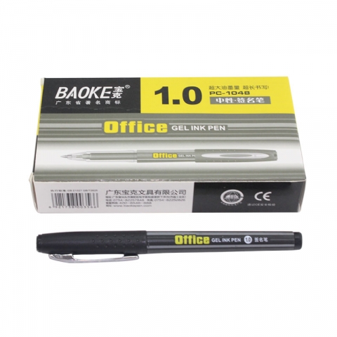 宝克BAOKE签字啫喱签字笔PC-1048 1.0mm-6