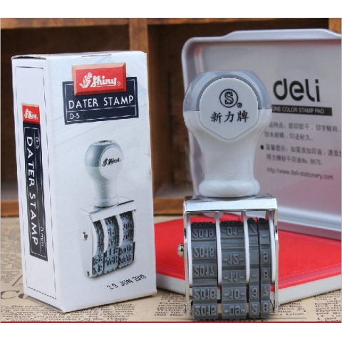 新力牌 中文日期章 D-5 3mm