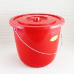旭盛  塑料带盖 健美小水桶 7L