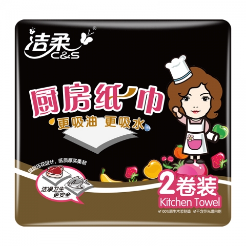 洁柔厨房纸2卷装JC008-02   40卷/箱
