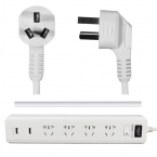 宝克插座四位一开K614UK  （带双USB）3m-5