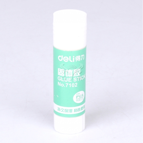 得力固体胶 21g固体胶办公固体胶胶棒7102-6