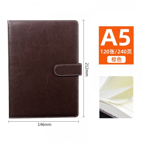 BESSIE皮面线装记事本BXZ-A521 A5/带扣-6