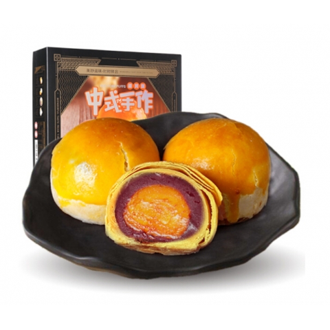 华美 蛋黄酥240g 传统糕点蛋糕 休闲食品礼盒装-6