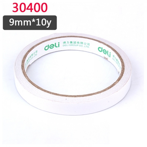 得力30400棉纸双面胶带9mm*10y 32卷/筒-6