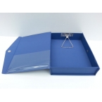 雅鹏2寸塑料带夹档案盒YP830 深蓝  32个/件 X-3