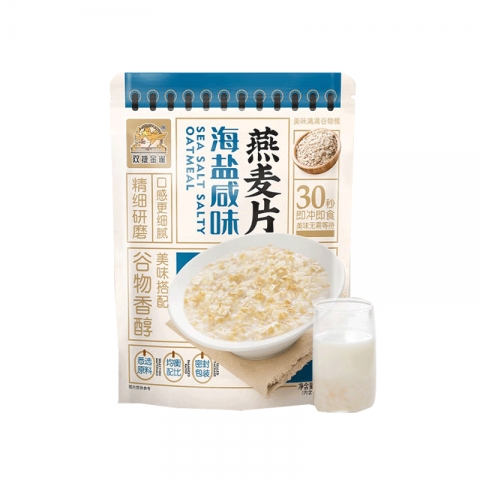 赠品：海盐咸味燕麦片450g袋装