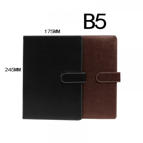 BESSIE皮面线装b5记事本BXZ-B521 B5/100页/带扣（仅黑）