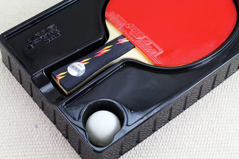 红双喜 四星 乒乓球拍 4002 双面反胶长柄_乒乓球拍及配套_佰欣办公